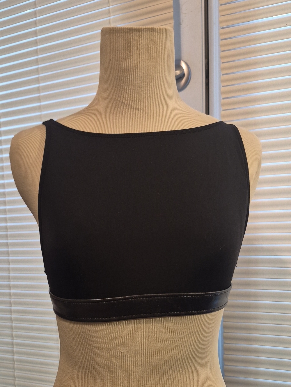 Ralph Lauren Black Crop Sports Bralette with Underband